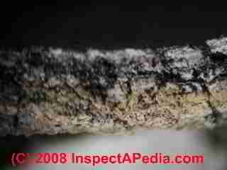 Paint lab Photograph of sample of failed paint
